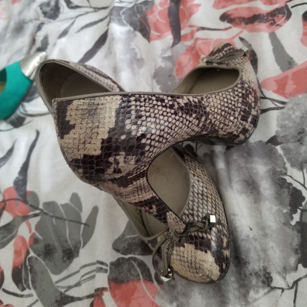 Animal printed platform shoes. Worn 5 times